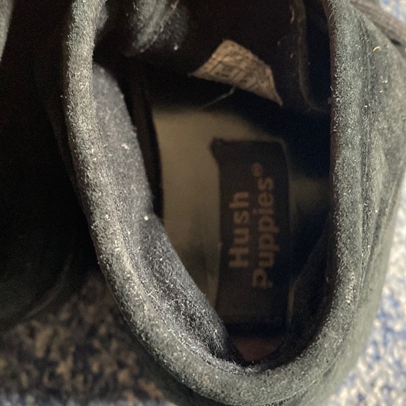 Hush Puppies Bridgeport Black Suede Shoes, Boys Size 4.5 - Picture 5 of 10